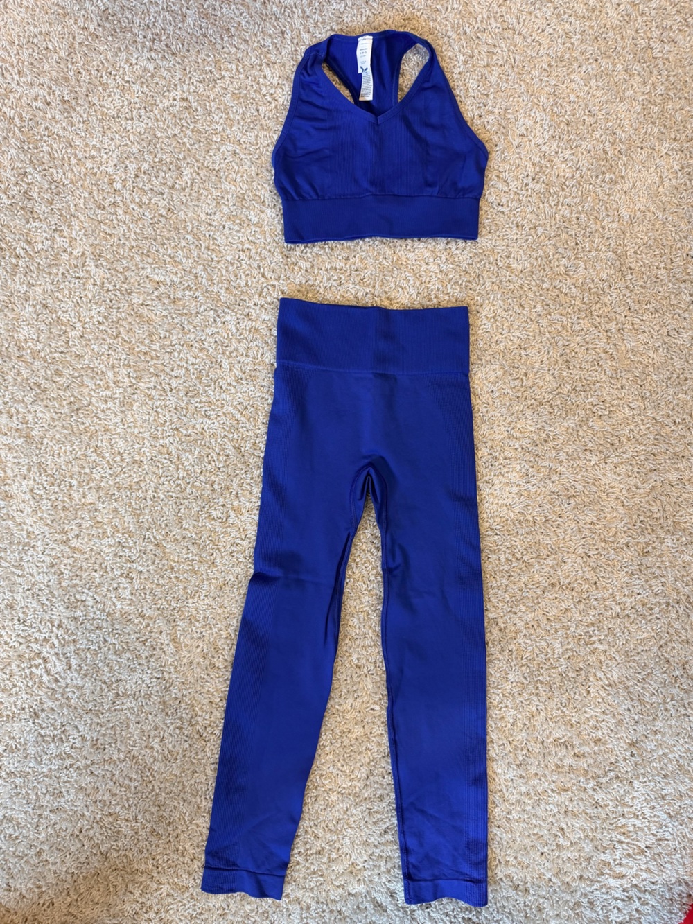 Old Navy Royal Blue Girls Active Legging and Sports Bra Set